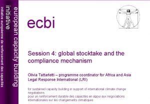 Session 4 global stocktake and the compliance mechanism