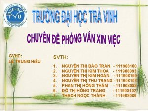 GVHD L TRUNG HiU SVTH 1 2 3