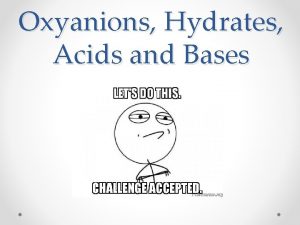 Naming acids
