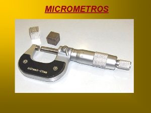 Micrometro de interiores partes