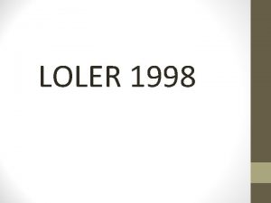 Loler 1998