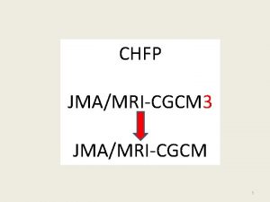 CHFP JMAMRICGCM 3 JMAMRICGCM 1 Seasonal Prediction System