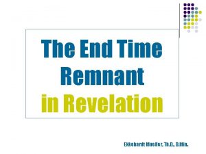 What is a time remnant