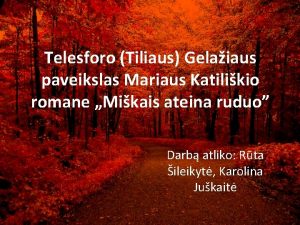 Tiliaus paveikslas