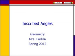 Inscribed Angles Geometry Mrs Padilla Spring 2012 ObjectivesAssignment