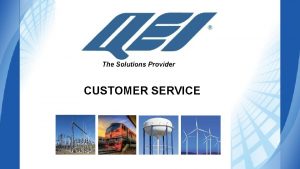Customer service presentation