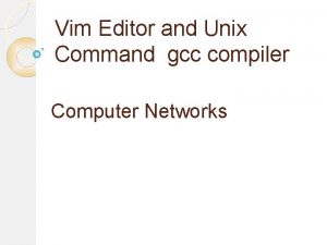 Command gcc