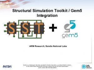 Structural simulation toolkit