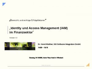 Identity access management erfolgsfaktoren