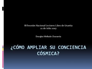 III Reunin Nacional Lectores Libro de Urantia 21