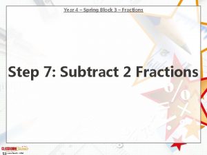 Year 4 Spring Block 3 Fractions Step 7