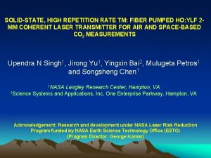 SOLIDSTATE HIGH REPETITION RATE TM FIBER PUMPED HO