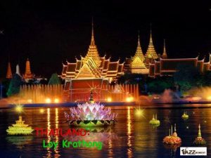 THAILAND Loy Krathong light and sound presentations legend