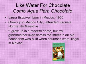 Como agua para chocolate mexican revolution