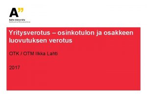 Käyttöomaisuusosakkeiden luovutus