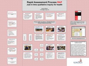 Rapid qualitative inquiry Rapid qualitative inquiry