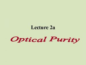 How to calculate percent optical purity