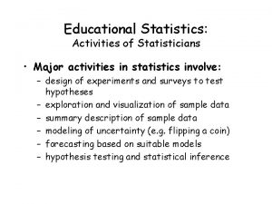 Statistics terms