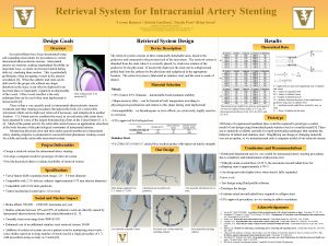 Retrieval System for Intracranial Artery Stenting Yvonne Banarez