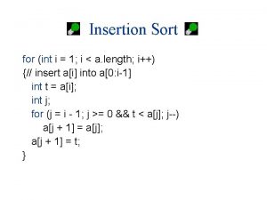 Insertion sort comparison counter