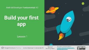 Android developer fundamentals