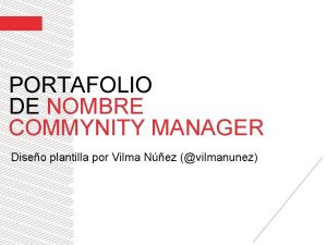 Commynity manager