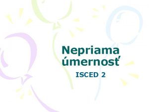 Nepriama umernost graf