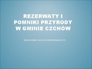 Pomniki przyrody klasa 2