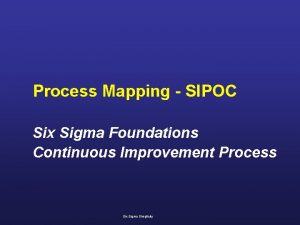 Six sigma foundations download