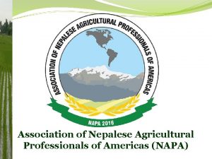 Nepalese agricultural professionals of america