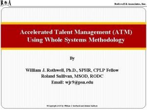 Atm talent management