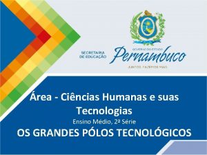 rea Cincias Humanas e suas Tecnologias Ensino Mdio