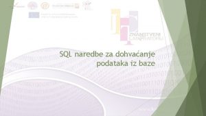 Sql baza podataka