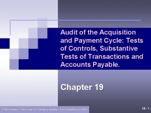 Purchase cycle audit