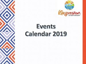 Events Calendar 2019 Events Calendar 2019 Spring Summer