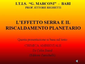 Itis marconi bari