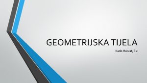 Koji su geometrijski likovi