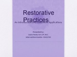 Restorative circle guidelines