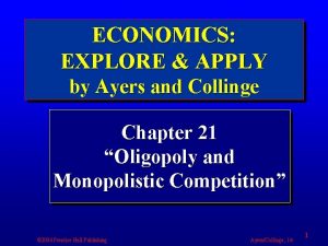 ECONOMICS EXPLORE APPLY by Ayers and Collinge Chapter