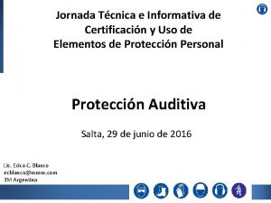 Jornada Tcnica e Informativa de Certificacin y Uso