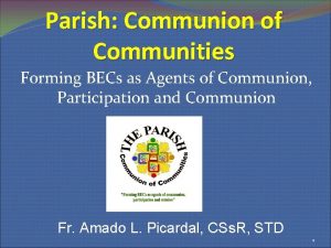 The parish as a communion of communities (2017)