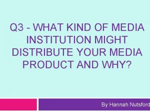 What kind of institution is