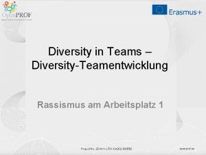 Diversity in Teams DiversityTeamentwicklung Rassismus am Arbeitsplatz 1