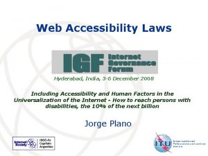 Web Accessibility Laws Hyderabad India 3 6 December