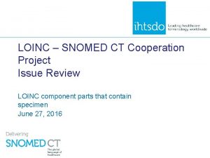 Loinc snomed