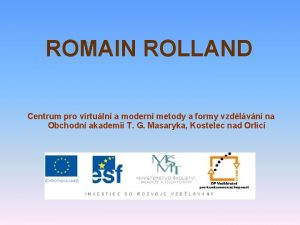 Romain rolland ztracená generace