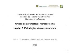 Universidad Autnoma del Estado de Mxico Facultad de