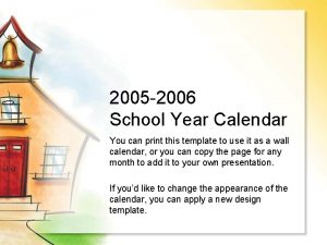 Deped school calendar 2005-2006