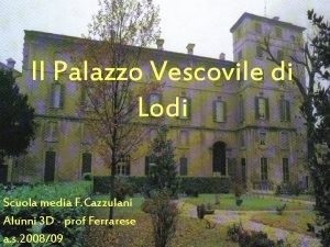 Cazzulani scuola media lodi