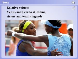 Serena williams values
